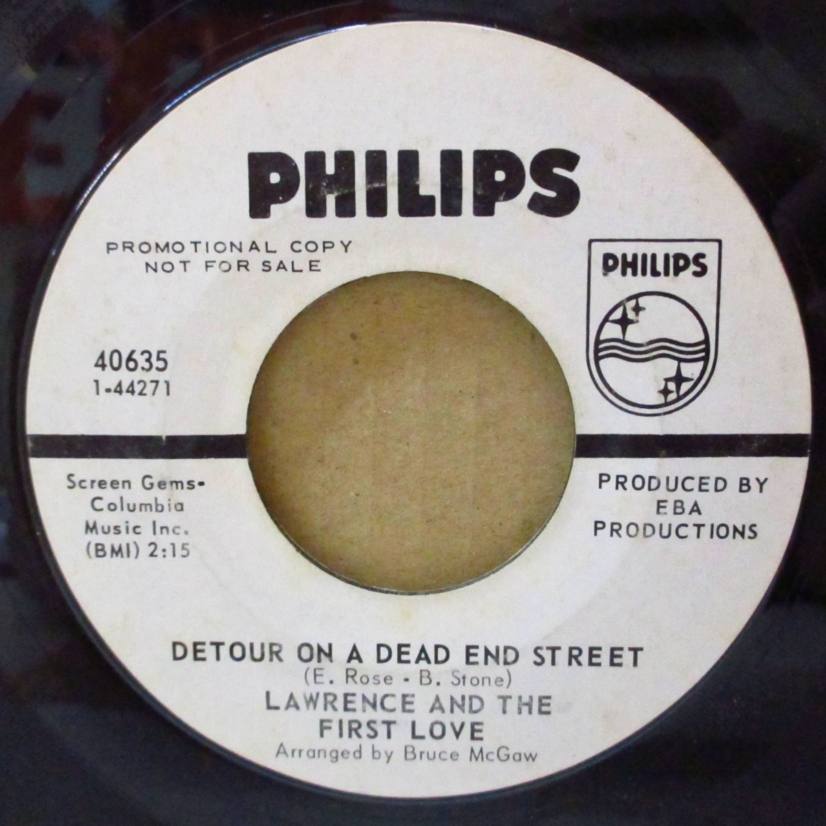 LAWRENCE AND THE FIRST LOVE (ローレンス・アンド・ザ・ファースト・ラヴ) - Everyday / Peggy Sue (US '69 プロモ・白ラベ7インチ) バディ・ホリー名曲のバブルガムポップ・アレンジ、メドレー・カヴァー!