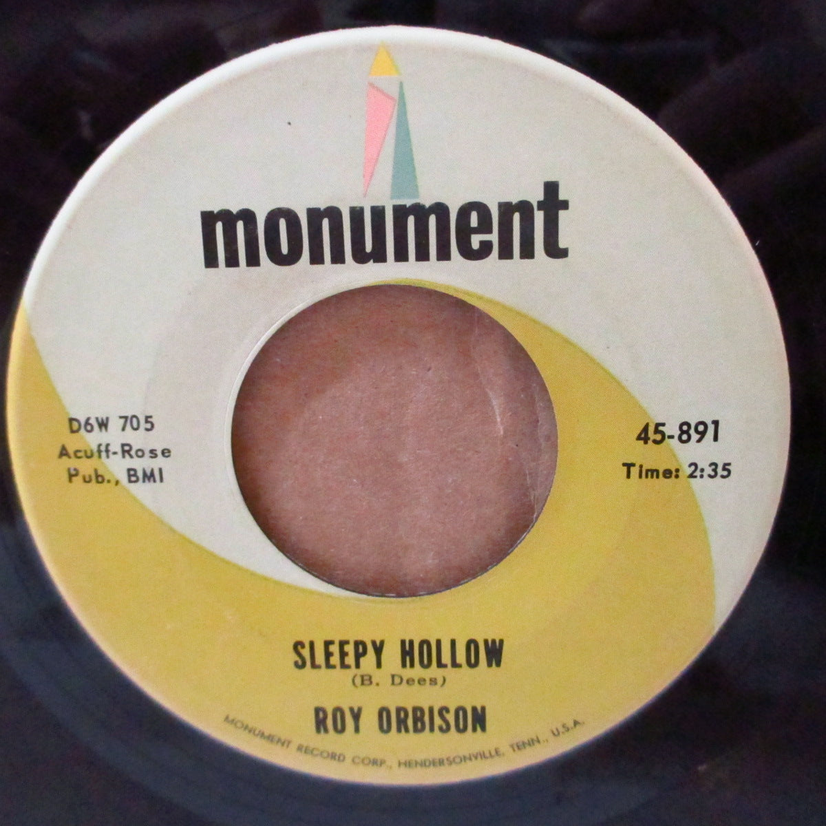 ROY ORBISON (ロイ・オービソン) - (Say) You're My Girl / Sleepy Hollow (US '65 オリジナル 7インチ)哀愁美メロ・ラテン調ティーンポップ