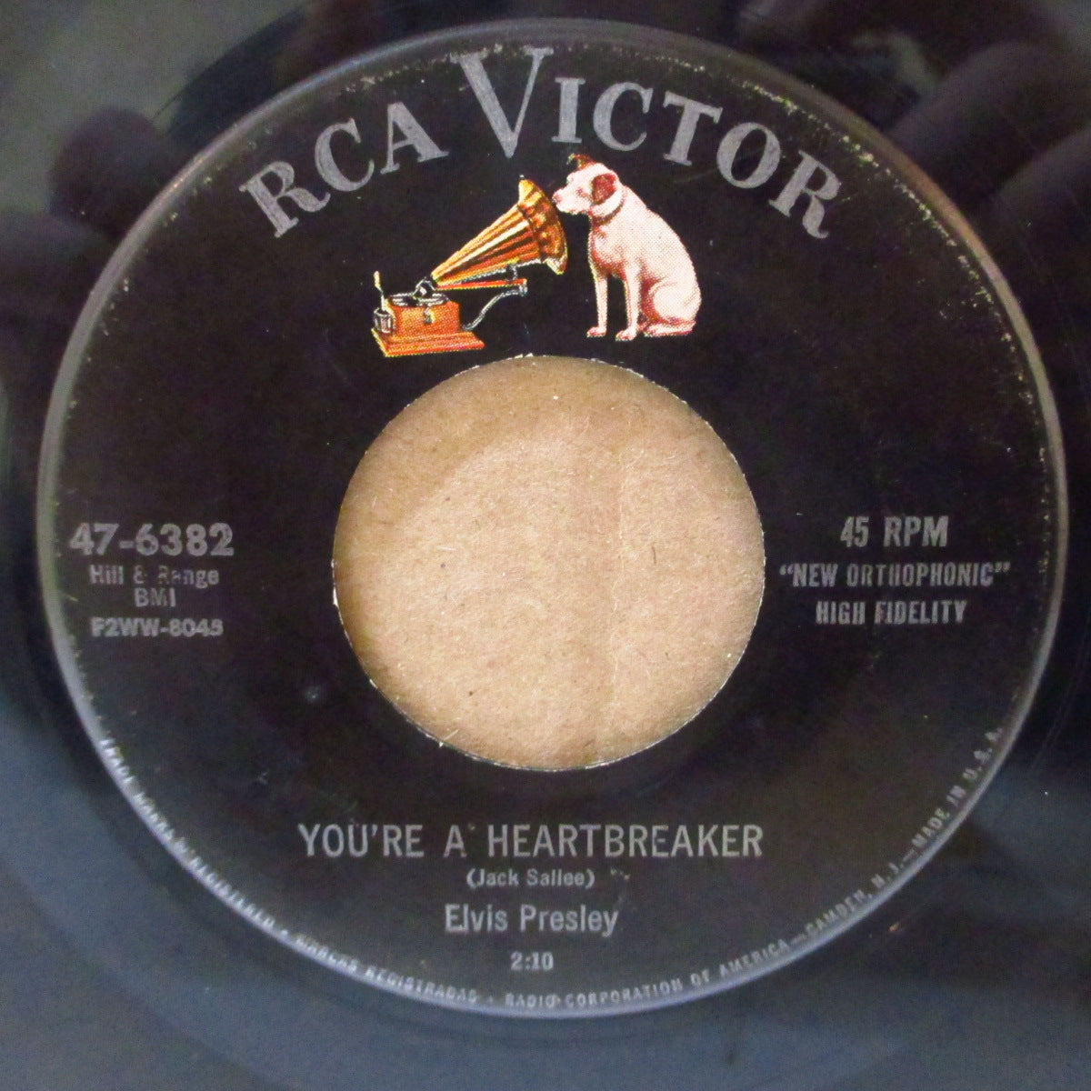 ELVIS PRESLEY (エルヴィス・プレスリー) - Milkcow Blues Boogie (US '55 RCAビクター初回再発7インチ)