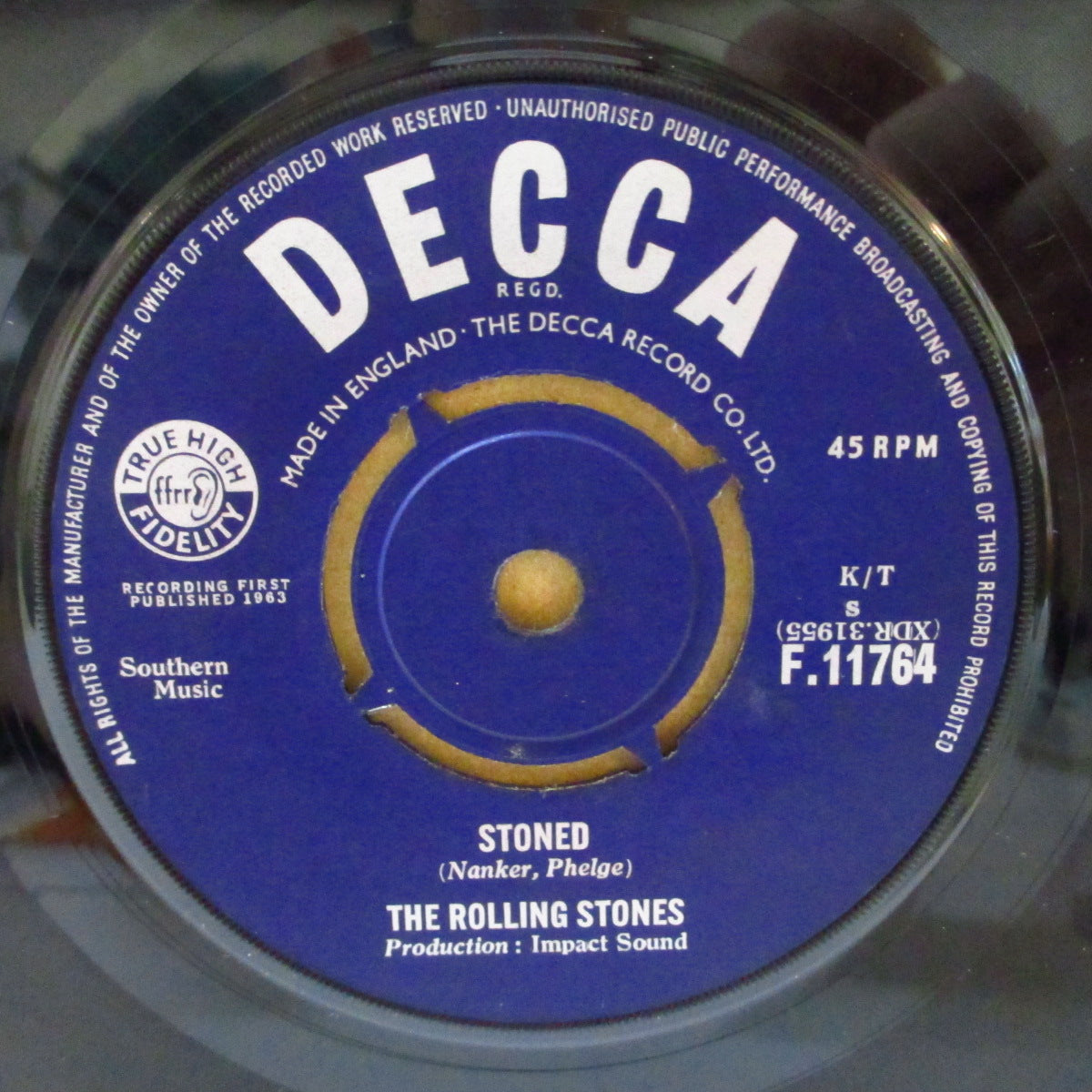 ROLLING STONES (ローリング・ストーンズ) - I Wanna Be Your Man (UK '63 オリジナル「B面曲目修正ラウンドセンター」 7インチ+カンパニースリーブ)