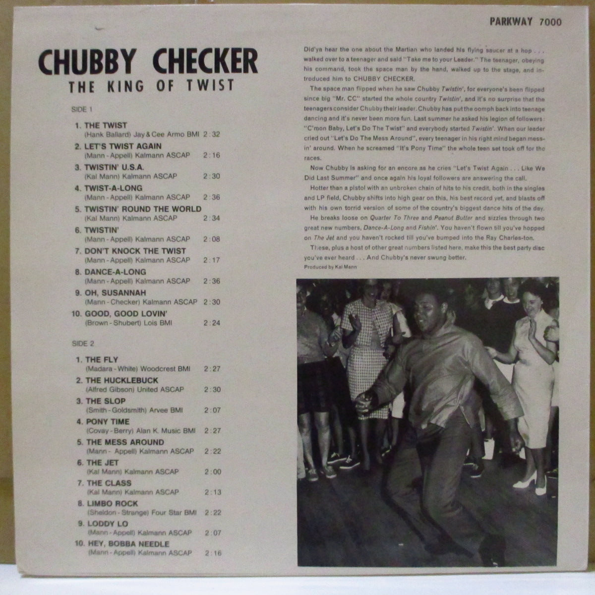 CHUBBY CHECKER (チャビー・チェッカー) - The KIng Of Twist (EU 90's 限定「グレイ・ラベ Ver.」モノラル LP/廃盤)ツイスト・ブームの立役者ベスト20曲