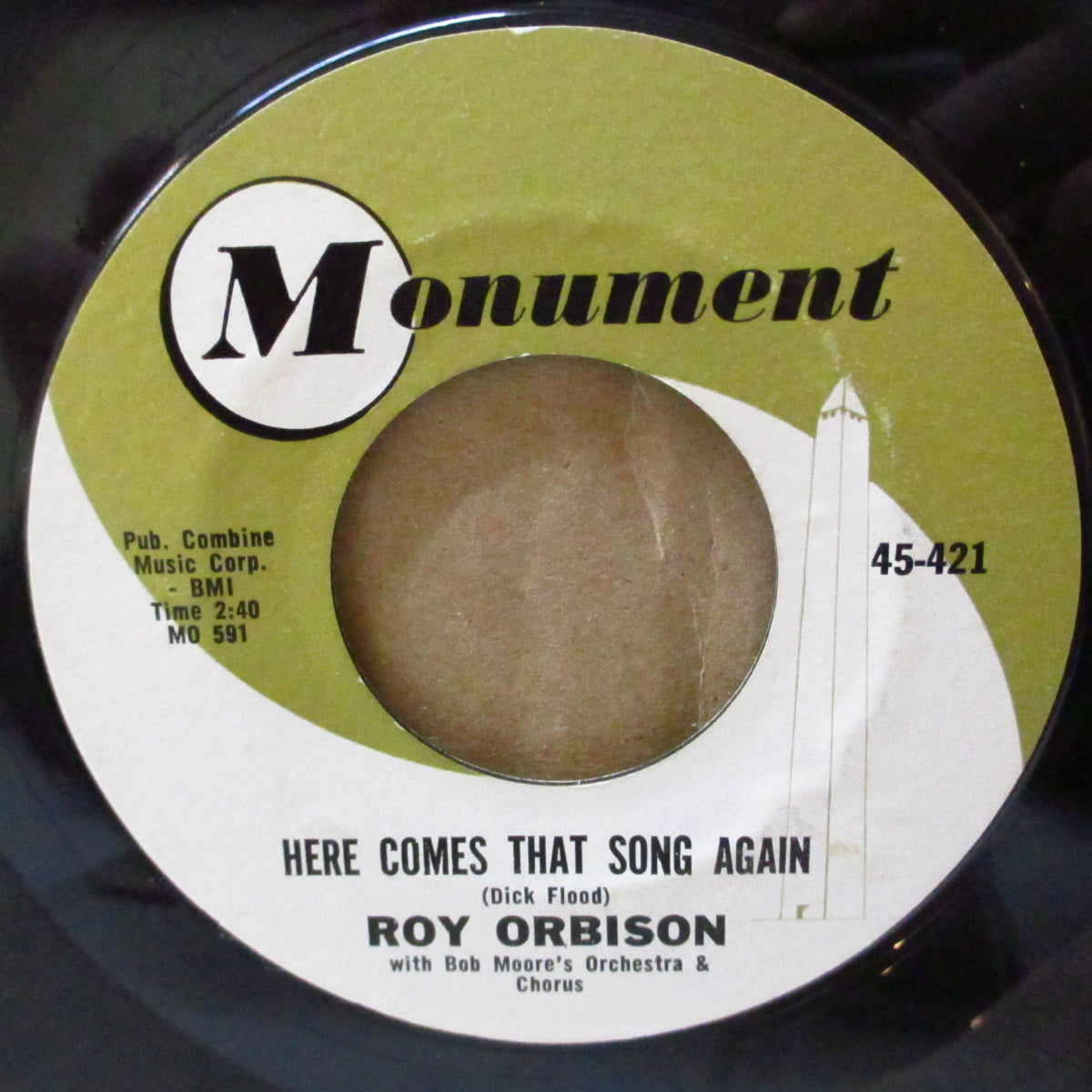 ROY ORBISON (ロイ・オービソン) - Only The Lonely (US '60 オリジナル 7インチ) 大ヒット哀愁美メロ・ティーンポップ大名曲!& 哀愁バラッド!