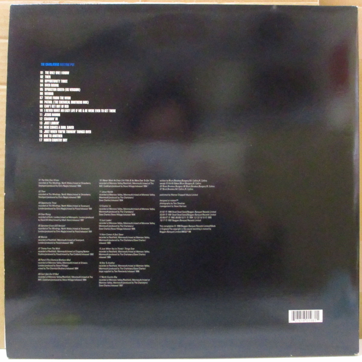 CHARLATANS, THE (ザ・シャーラタンズ) - Melting Pot (UK オリジナル 2xLP+インナー/光沢見開きジャケ) 98年ベストアルバム