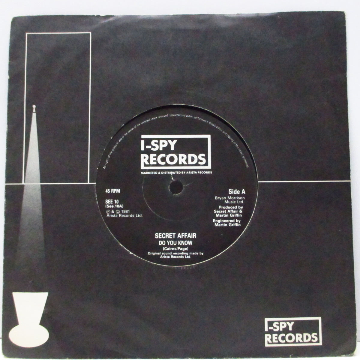 SECRET AFFAIR (シークレット・アフェア) - Do You Know / Dance Master (UK オリジナル「紙ラベ」7"/カンパニースリーブ)