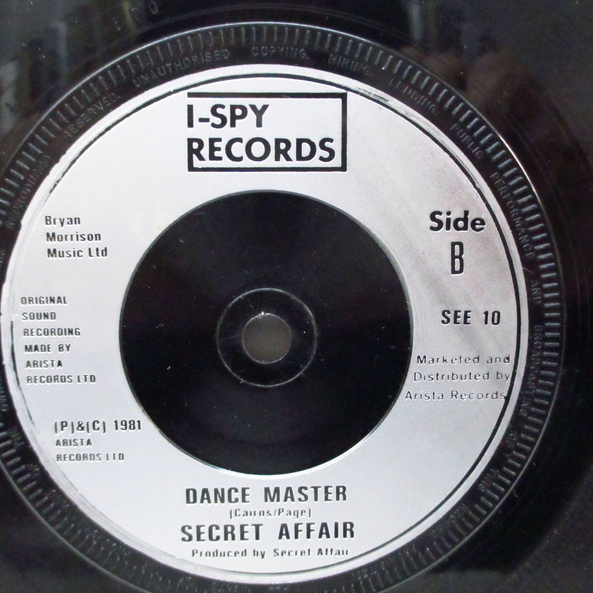 SECRET AFFAIR (シークレット・アフェア) - Do You Know / Dance Master (UK '81 再発「銀プララベ」7"/カンパニースリーブ)