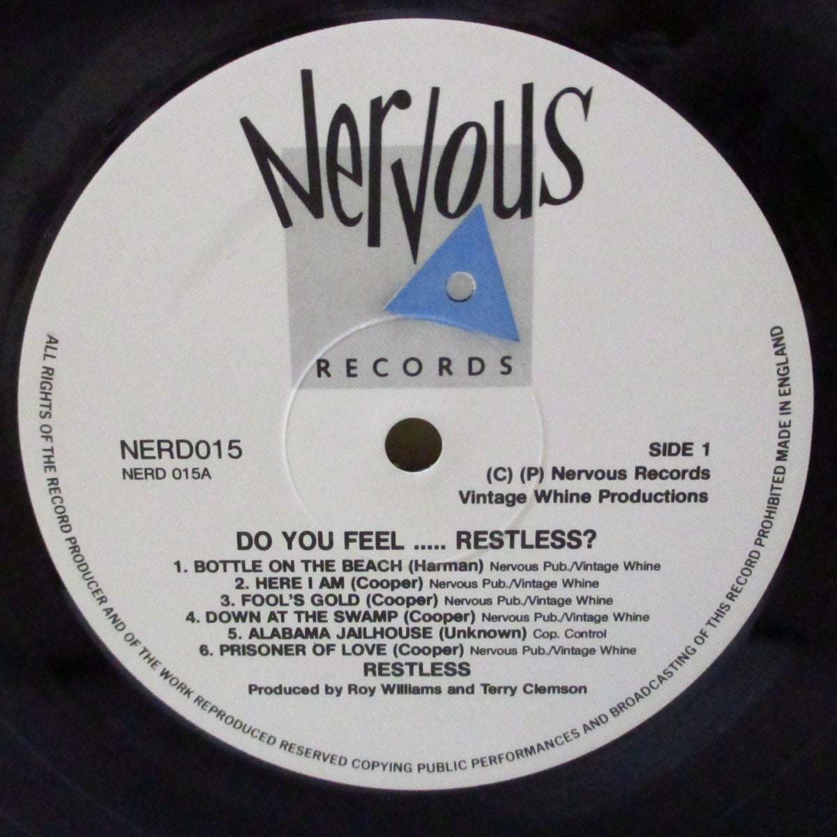 RESTLESS (レストレス) - Do You Feel Restless? (UK 2ndプレス「白ラベ」」 LP) '84年2ndアルバム