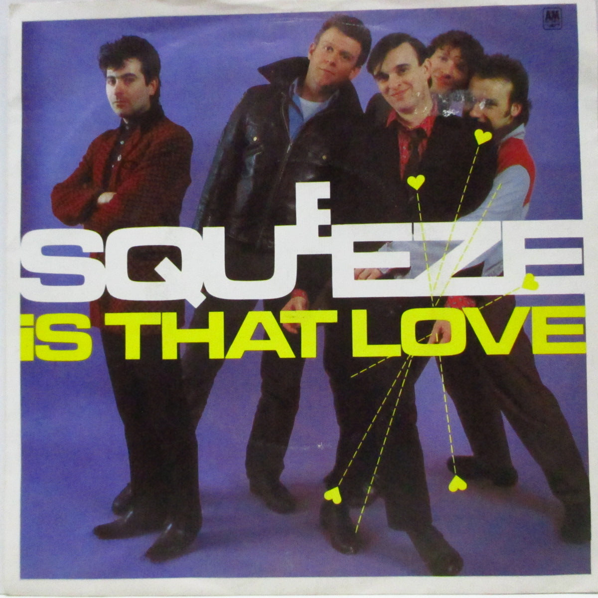 SQUEEZE (スクイーズ) - Is That Love (UK オリジナル「フラットセンター」7"/光沢ソフト紙ジャケ) B面アルバム未収録!
