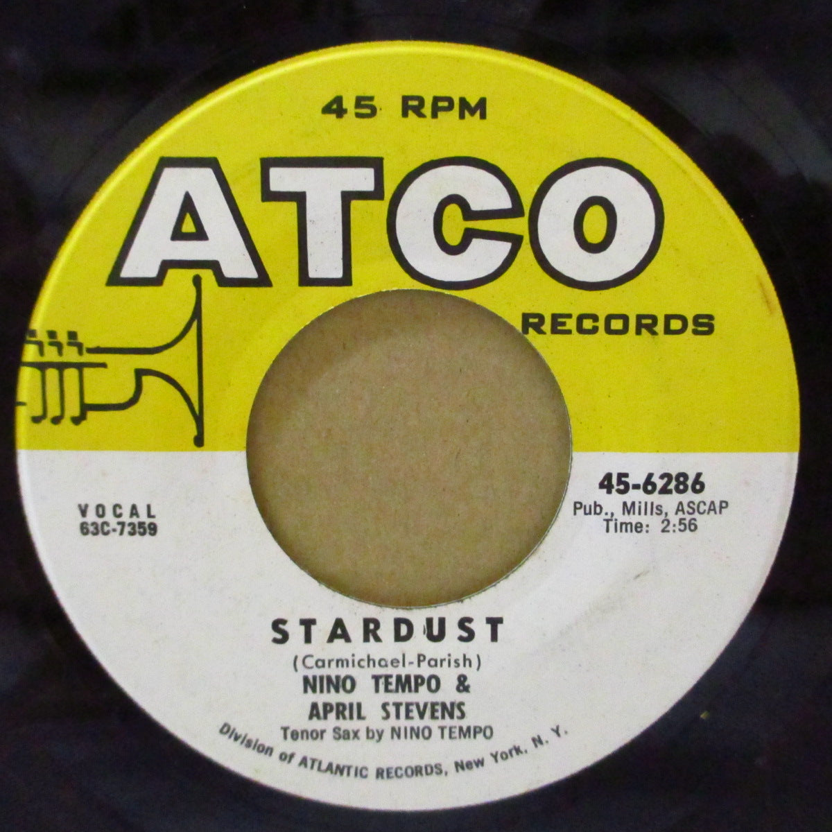 NINO TEMPO & APRIL STEVENS (ニノ・テンポ & エイプリル・スティーブンス) - Stardust / 1 - 45 (US '63 オリジナル 7インチ) スタンダード曲の御機嫌ポップ・アレンジ・カヴァ!