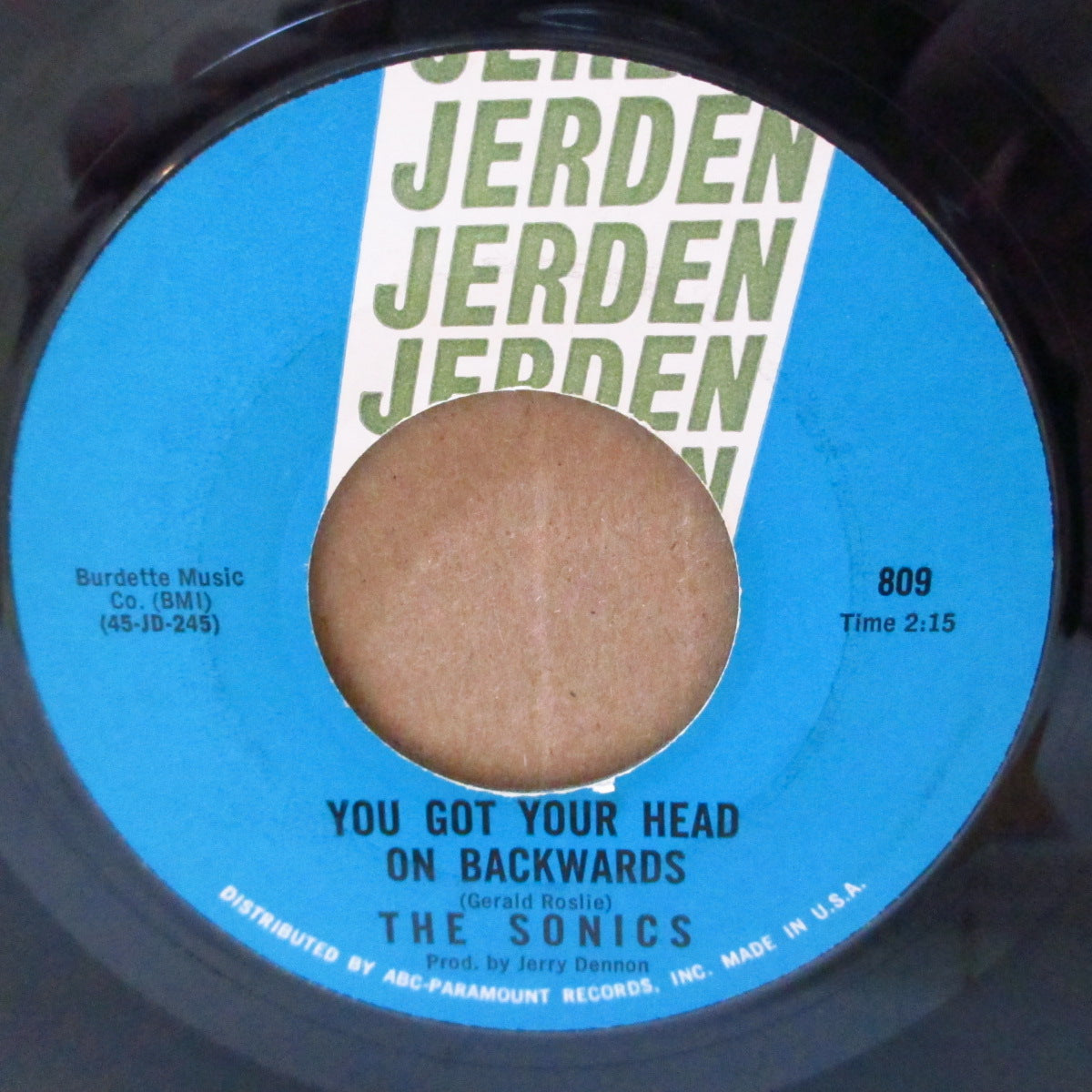 SONICS, THE (ザ・ソニックス) - You Got Your Head On Backwards (US '66 オリジナル7インチ)MOD-R&Bガレージ名曲!