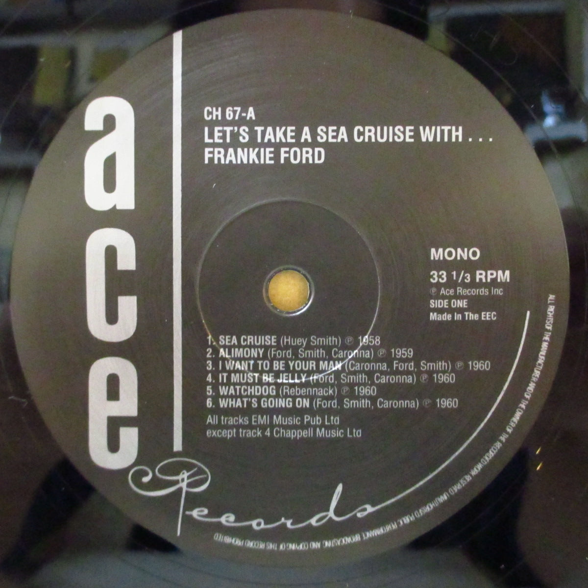 FRANKIE FORD (フランキー・フォード) - Let's Take A Sea Cruise (UK '83 再発モノラル LP/光沢ジャケ)R&Rジャイバー名曲「シークルーズ」収録58年1stアルバム!