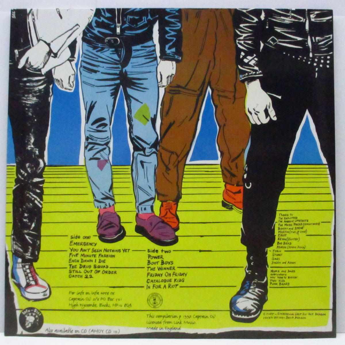 INFA-RIOT (インファ・ライオット) - Still Out Of Order (UK '97 再発 LP+インサート/AHOY LP 10) '82年ファースト!