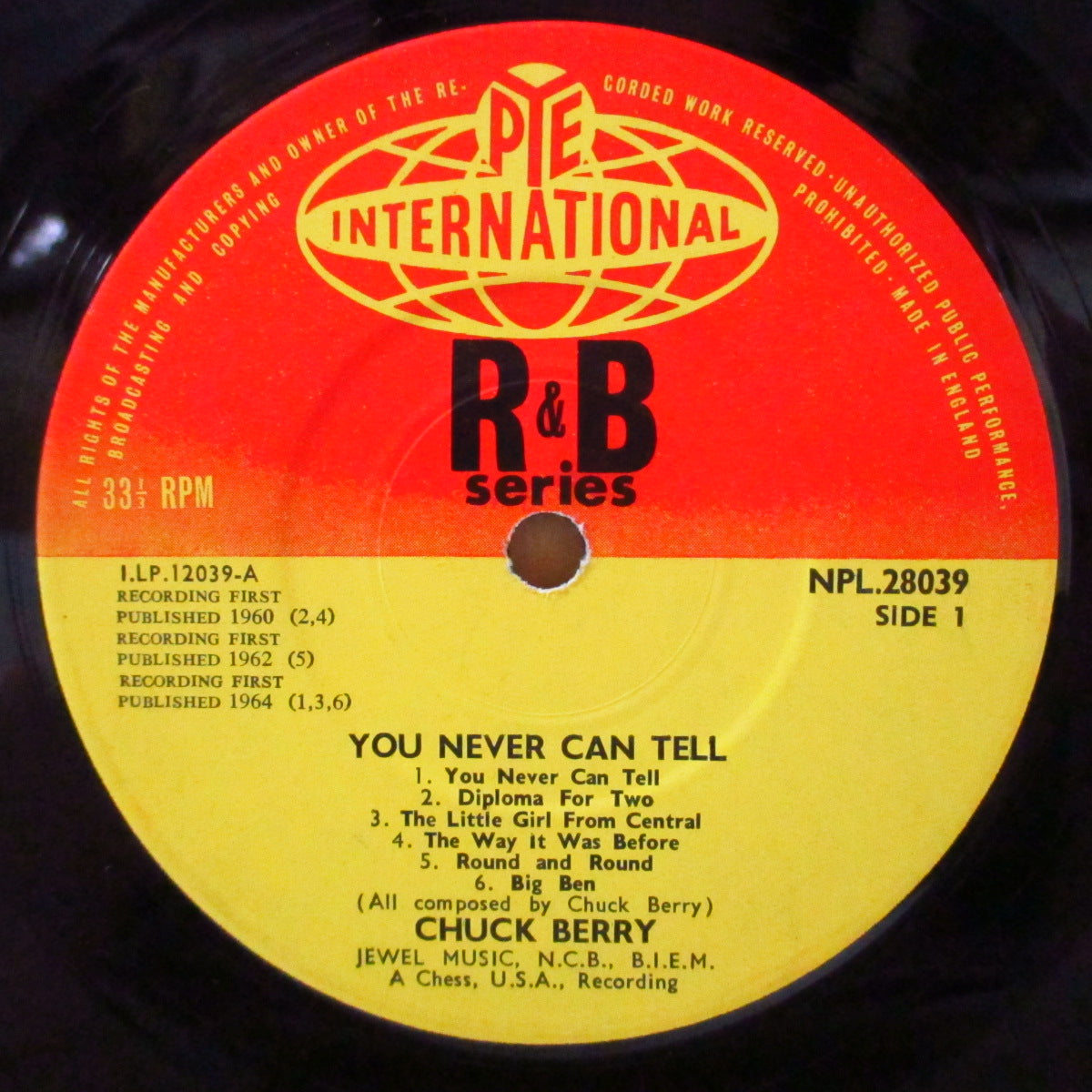 CHUCK BERRY (チャック・ベリー) - You Never Can Tell (UK '64 初回オリジナル・モノラル LP/表面コーティング折り返しジャケ)
