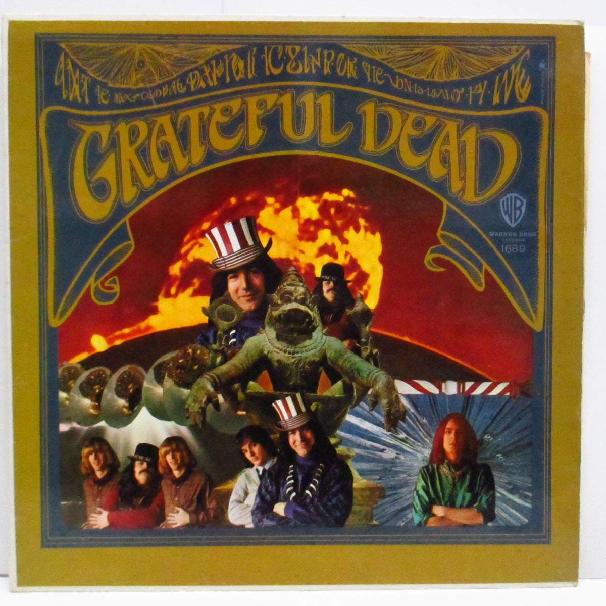 GRATEFUL DEAD (グレイトフル・デッド) - The Grateful Dead (1st) (UK '68 セカンドプレス「赤ラベ」モノラル LP/表面コーティング3面折返ジャケ)