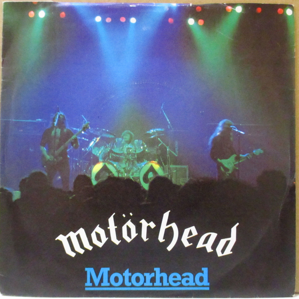 MOTORHEAD (モーターヘッド) - Motorhead (UK '81 オリジナル「青プラスチックラベ・フラットセンター」7インチ+光沢ソフト紙ジャケ)パンクス必聴の爆ライブ!