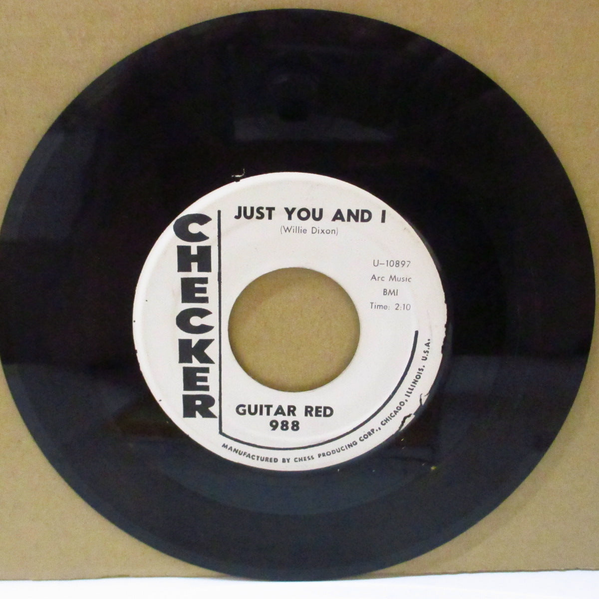 GUITAR RED (Paul Johnson) (ギター・レッド=ポール・ジョンソン) - Just You And I (US '61プロモ・白ラベ 7インチ)ロッキン・デンジャーR&Bノーザン!