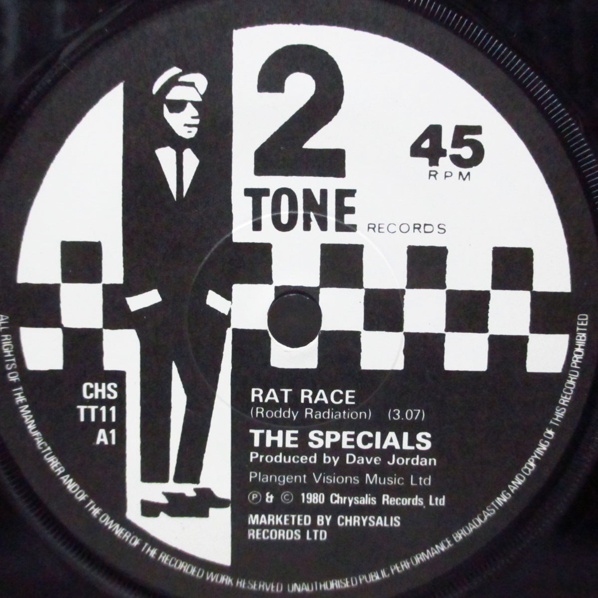 SPECIALS, THE (ザ・スペシャルズ) - Rat Race (UK オリジナル「紙ラベ」フラットセンター7"+カンパニースリーブ) '80年両A面4thシングル !