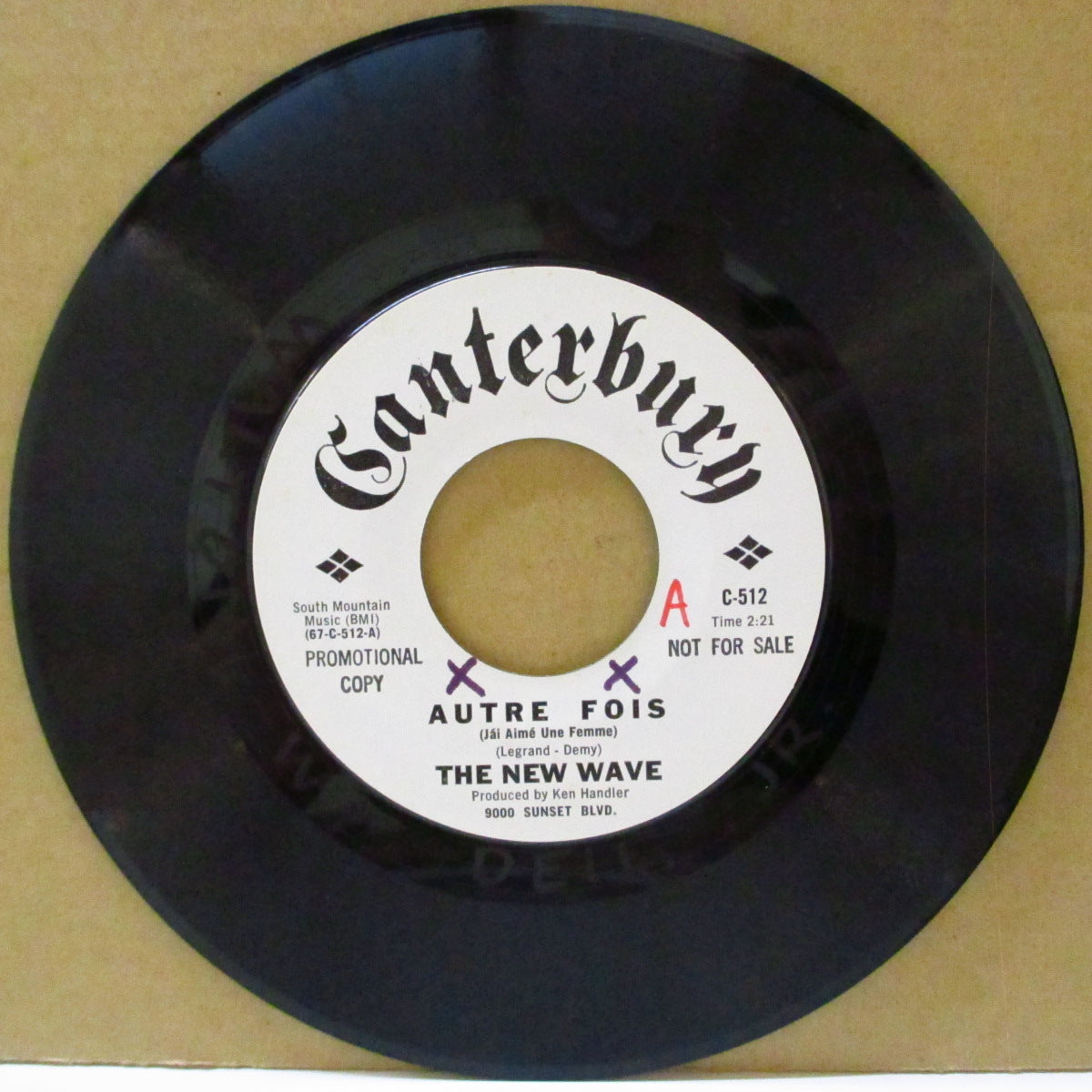 NEW WAVE, THE (ザ・ニュー・ウェーブ) - Autre Fois / Little Dreams (US '67 プロモ・白ラベ7インチ)ソフト・サンシャイン・ボサノヴァ名曲!