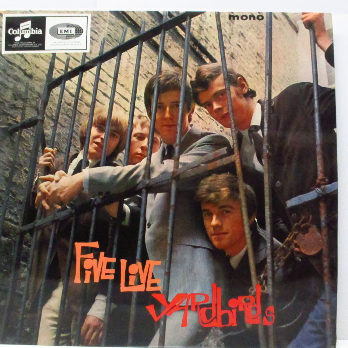YARDBIRDS (ヤードバーズ) - Five Live Yardbirds (UK '71年再発ボックス「コロンビア」ロゴ、2xボックス「EMI」ロゴが有る黒/銀ラベ「モノラル」 LP /表面コーティング折り返ジャケ)