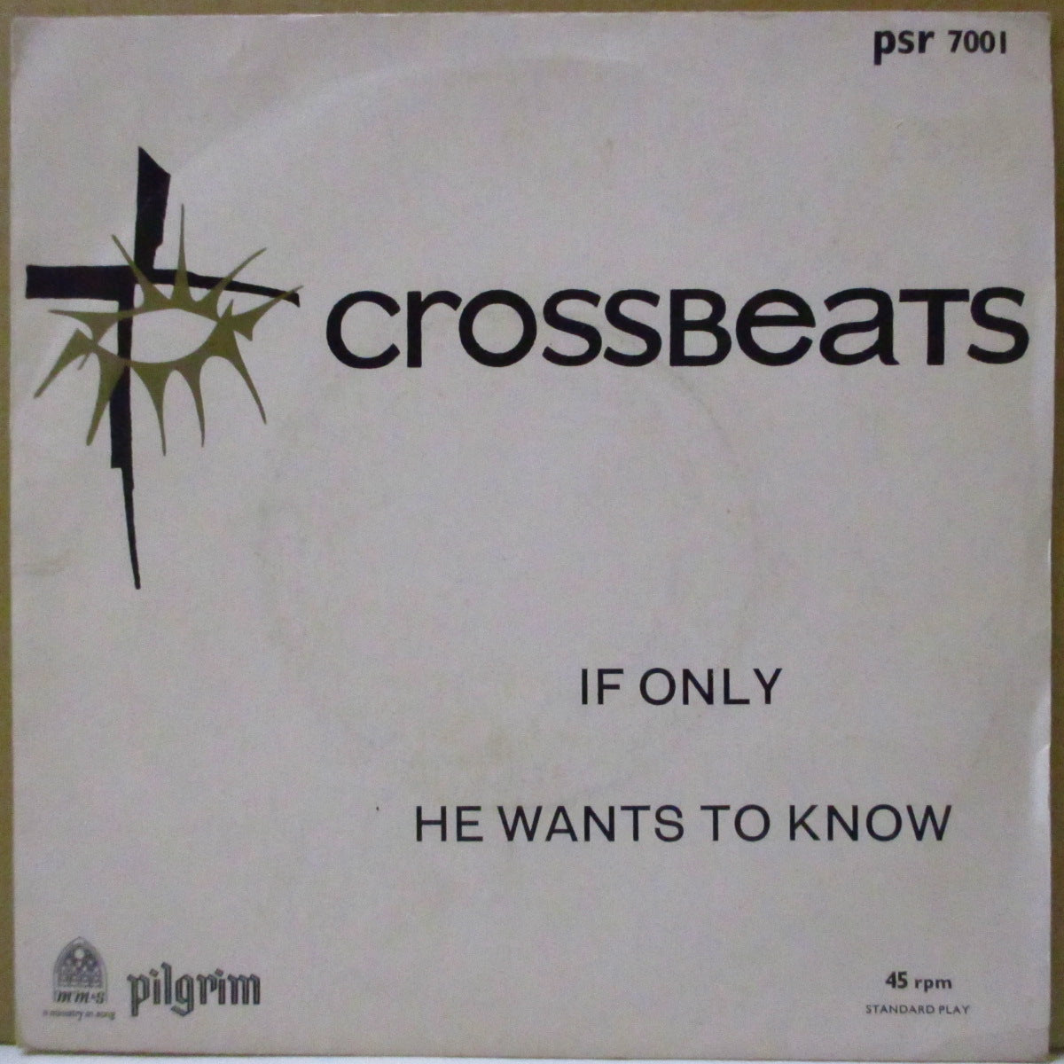 CROSSBEATS (クロスビーツ) - If Only (UK '65 オリジナル 7インチ+光沢固紙ジャケ)