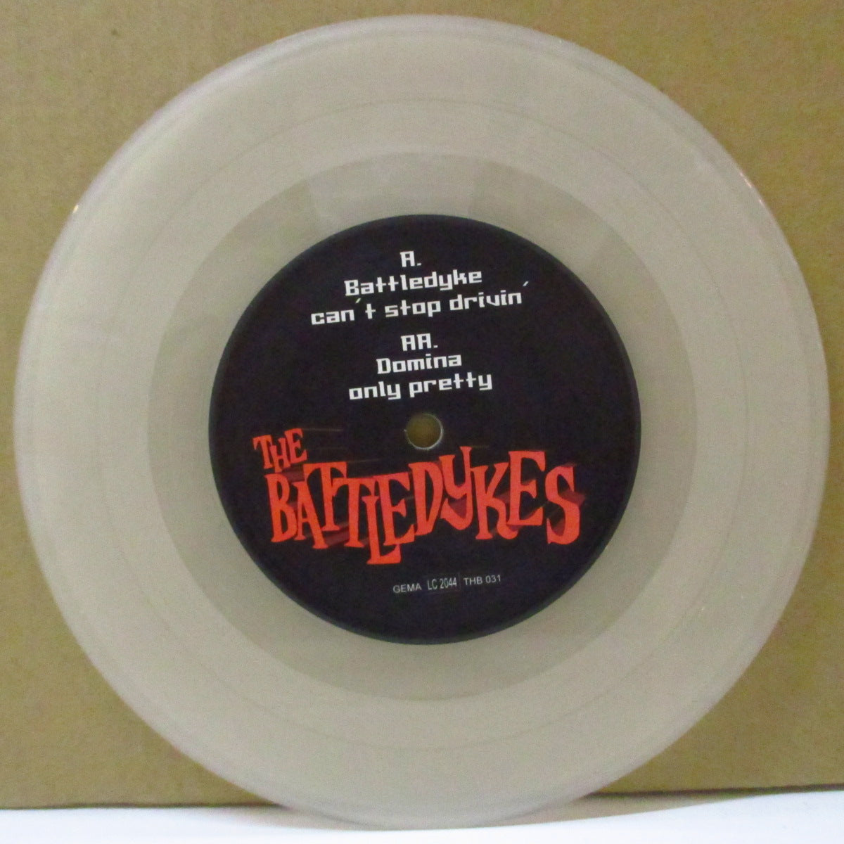 BATTLEDYKES, THE (ザ・バトルダイクス) - Domina +3 (German 限定クリアヴァイナル 7インチ+光沢ソフト紙ジャケ) '01年デビューEP