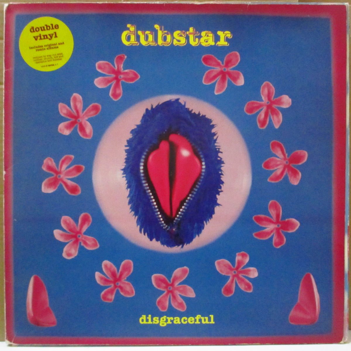 DUBSTAR (ダブスター) - Disgraceful (UK 限定 2xLP+固紙インナー, ブックレット/レアステッカー付き光沢見開きジャケ) '95年1stアルバム