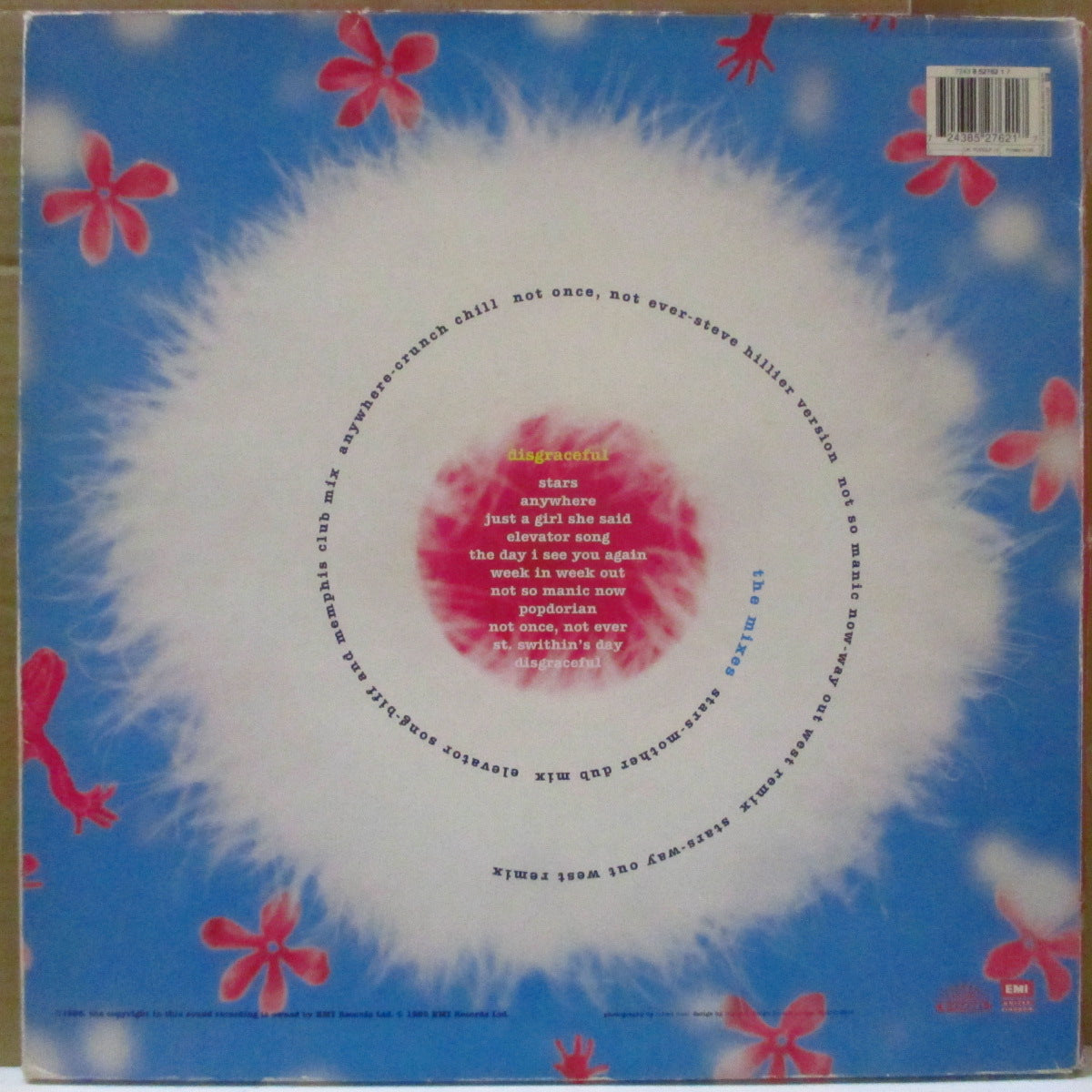 DUBSTAR (ダブスター) - Disgraceful (UK 限定 2xLP+固紙インナー, ブックレット/レアステッカー付き光沢見開きジャケ) '95年1stアルバム