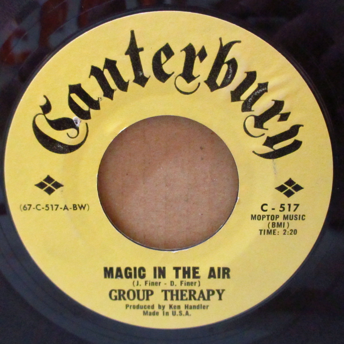 GROUP THERAPY (グループ・セラピー) - Magic In The Air (US '67 オリジナル 7インチ)サンシャインポップ名曲