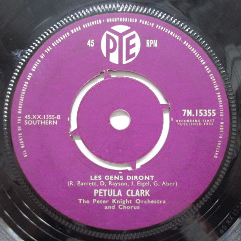 PETULA CLARK - Les Gens Diront (UK Orig 45 )