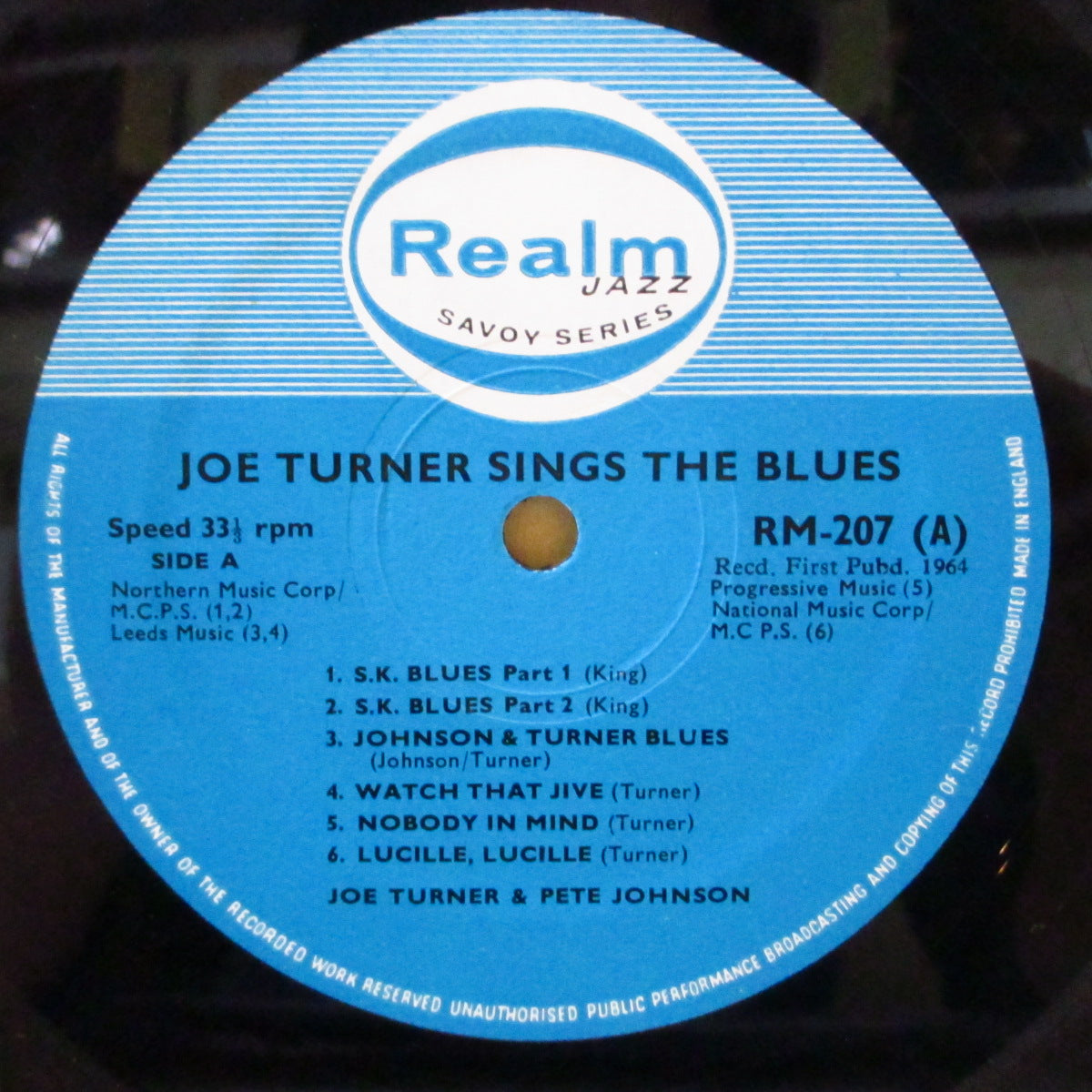 JOE TURNER (ジョー・ターナー) - Sings The Blues Vol. 1 (UK '64 再発モノラル LP/表面コーティング折り返しジャケ) '45〜'47年ナショナル社期コンピ!