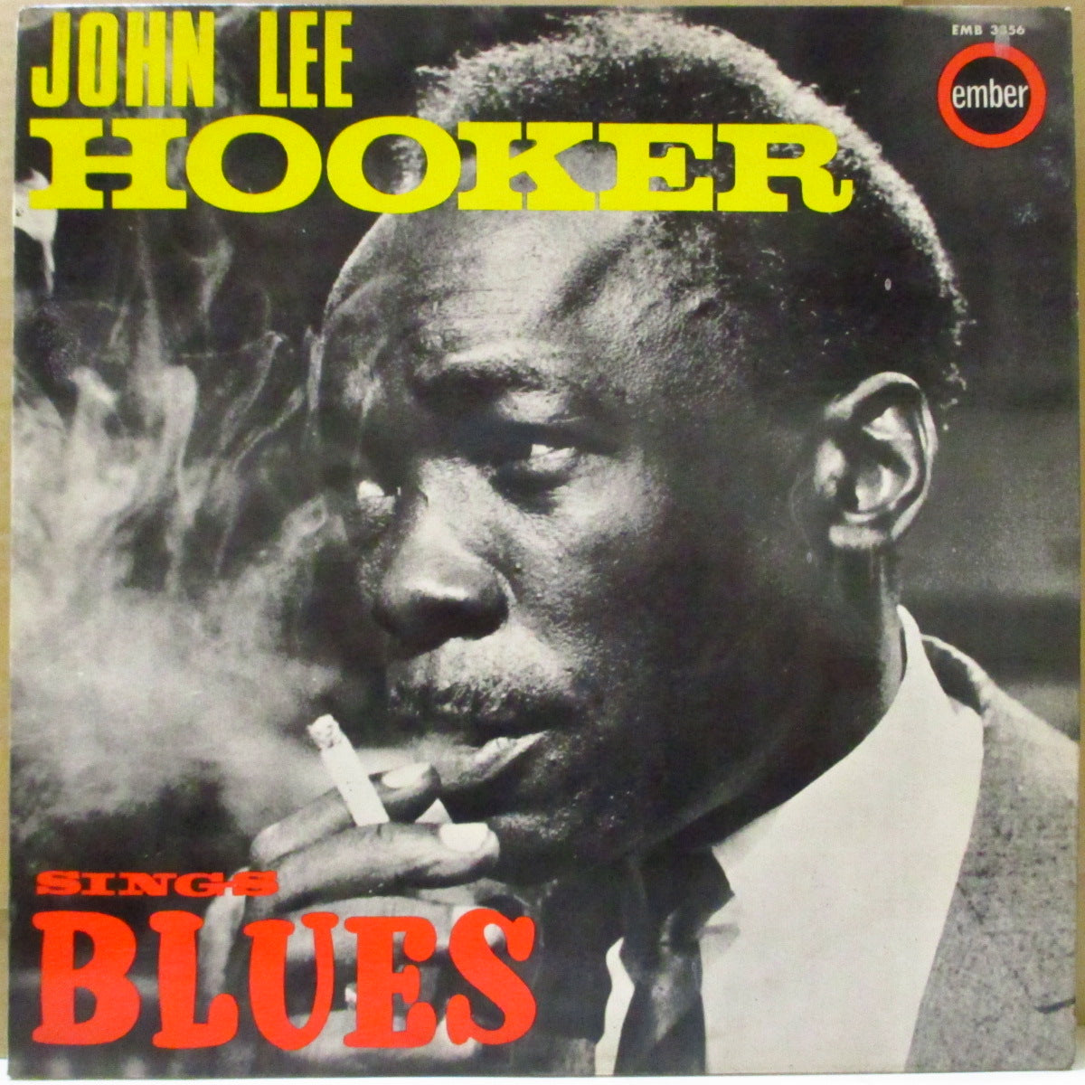 JOHN LEE HOOKER (ジョン・リー・フッカー) - Sings Blues (UK '64 再発「赤・黄ラベ ver」モノラル LP/表面コーティング折り返しジャケ)'49〜'50年Texas Slim名義音源編集作。
