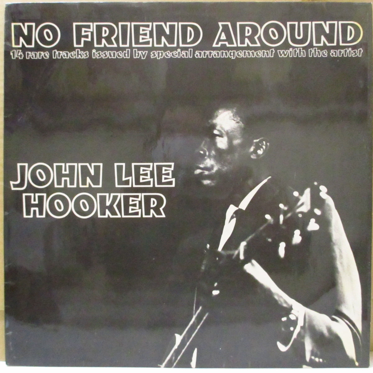 JOHN LEE HOOKER (ジョン・リー・フッカー) - No Friend Around (UK '69 初回「200枚限定Advent社ラベ」モノラル LP/「白黒」両面コーティング・ジャケ) '48〜'50年音源コンピ