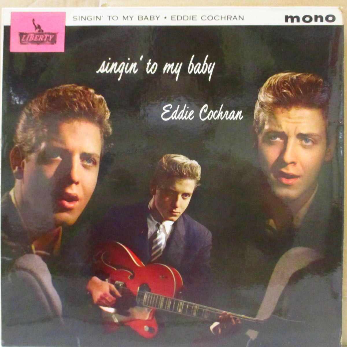 EDDIE COCHRAN (エディ・コクラン) - Singin' To My Baby (UK '63 リバティ社再発モノラル LP/表面コーティング2面折り返しジャケ) 近年稀な美品