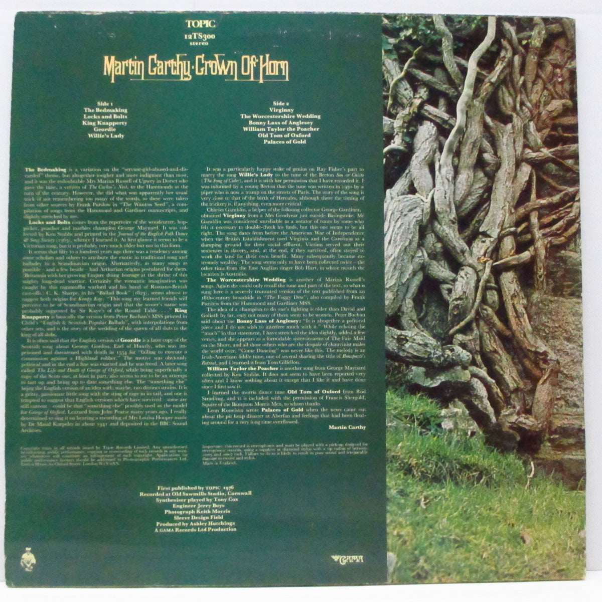 MARTIN CARTHY (マーティン・カーシー) - Crown Of Horn (UK オリジナル LP) '76年9th ソロアルバム!