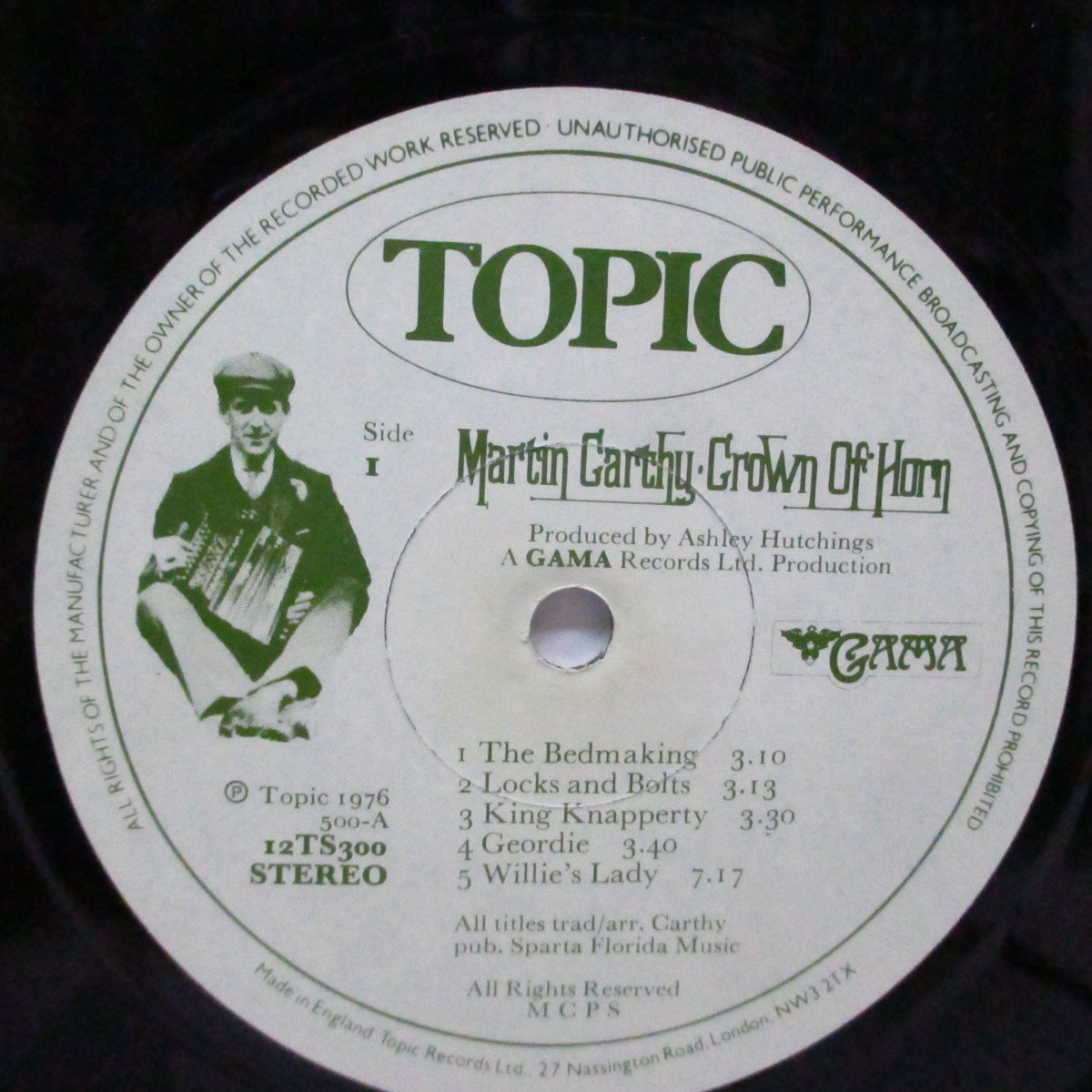 MARTIN CARTHY (マーティン・カーシー) - Crown Of Horn (UK オリジナル LP) '76年9th ソロアルバム!
