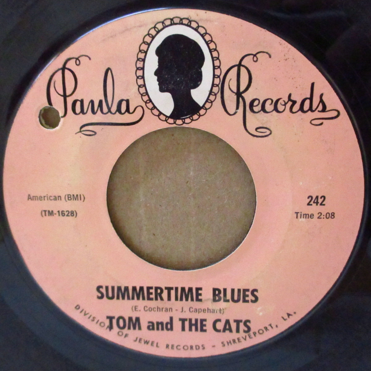 TOM AND THE CATS (トム・アンド・ザ・キャッツ) - Summertime Blues (US '66 オリジナル 7インチ)ファズギター入りバブルガム・ガレージ・カバー!