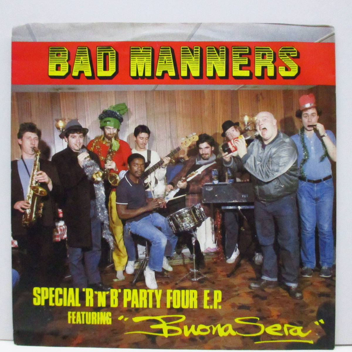 BAD MANNERS (バッド・マナーズ) - Special 'R 'n' B' Party Four E.P. (UK オリジナル「フラットセンター#2」7"+光沢ソフト紙ジャケ)