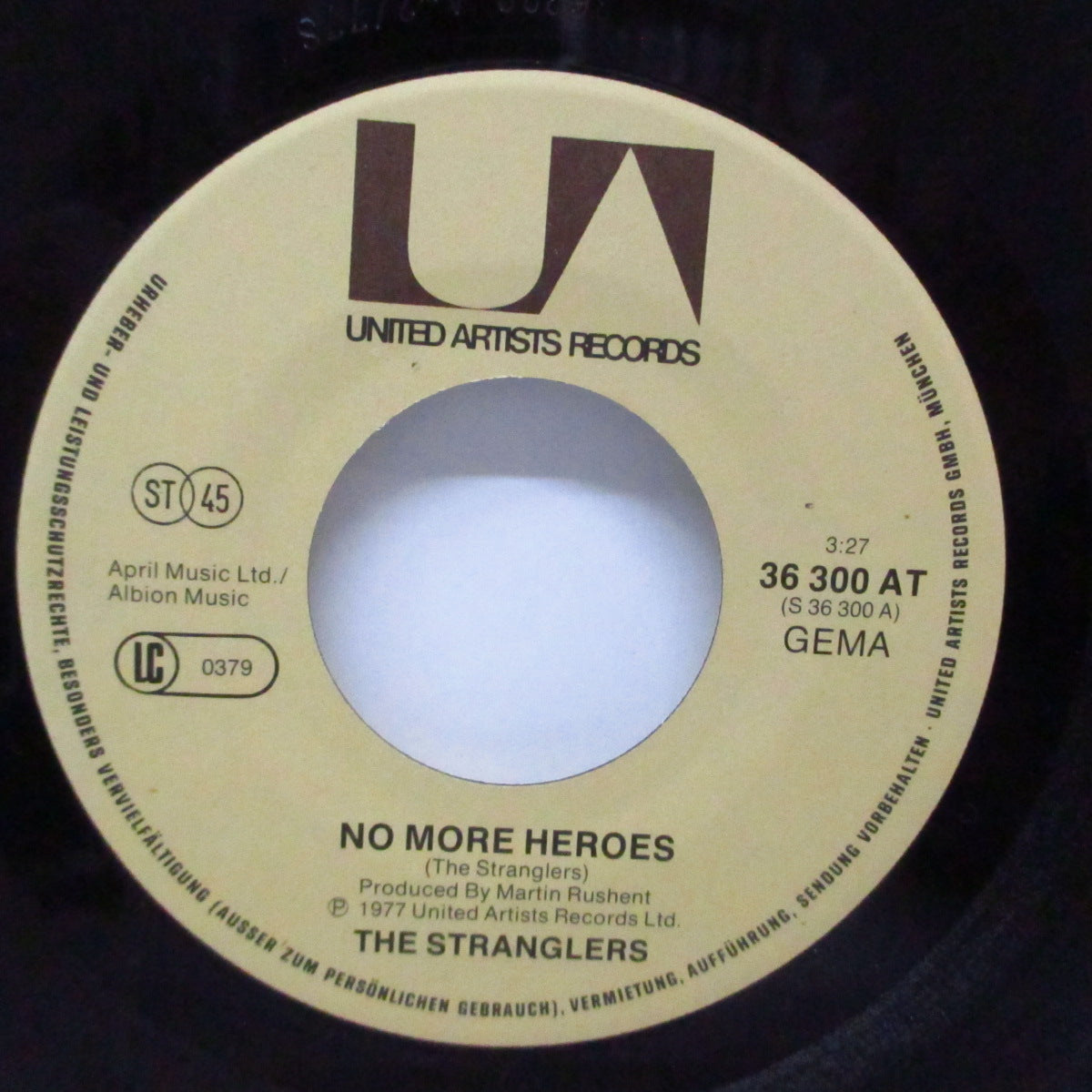 STRANGLERS, THE (ストラングラーズ ) - No More Heroes (German オリジナル 7"/光沢ソフト紙ジャケ) 英国盤とはジャケ違い!