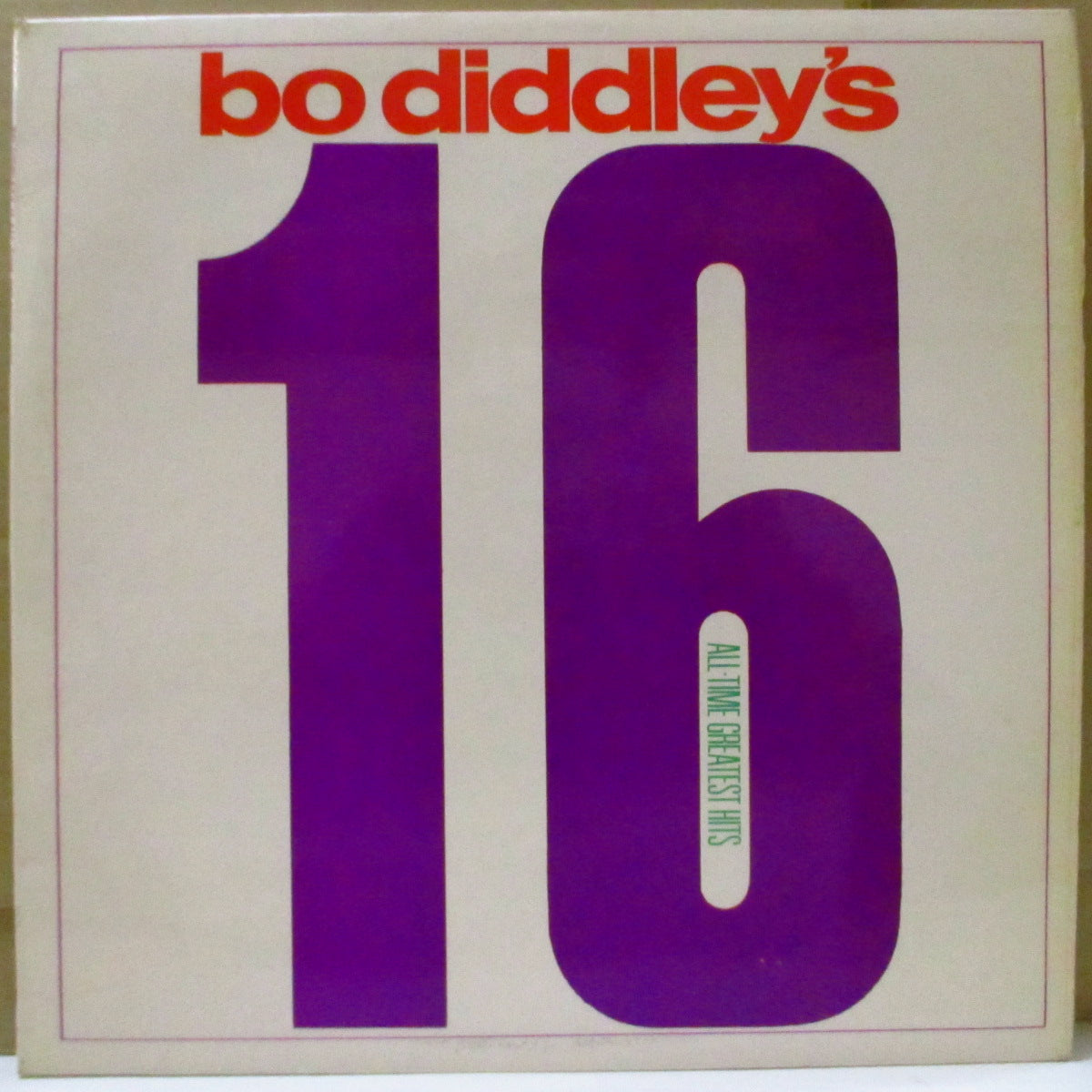 BO DIDDLEY (ボ・ディドリー) - Bo Diddley's 16 All-Time Greatest Hits (UK '64 オリジナル・モノラル LP/表面コーティング折り返しジャケ) 近年稀な美品