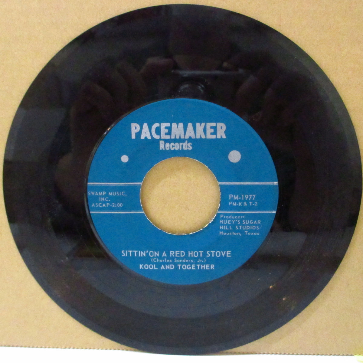 KOOL AND TOGETHER (クール・アンド・トゥギャザー) - Sittin' On A Red Hot Stove / Hey Now Baby (US オリジナル 7インチ)怪ディープ・ファンク+ガレージ・ファンク!