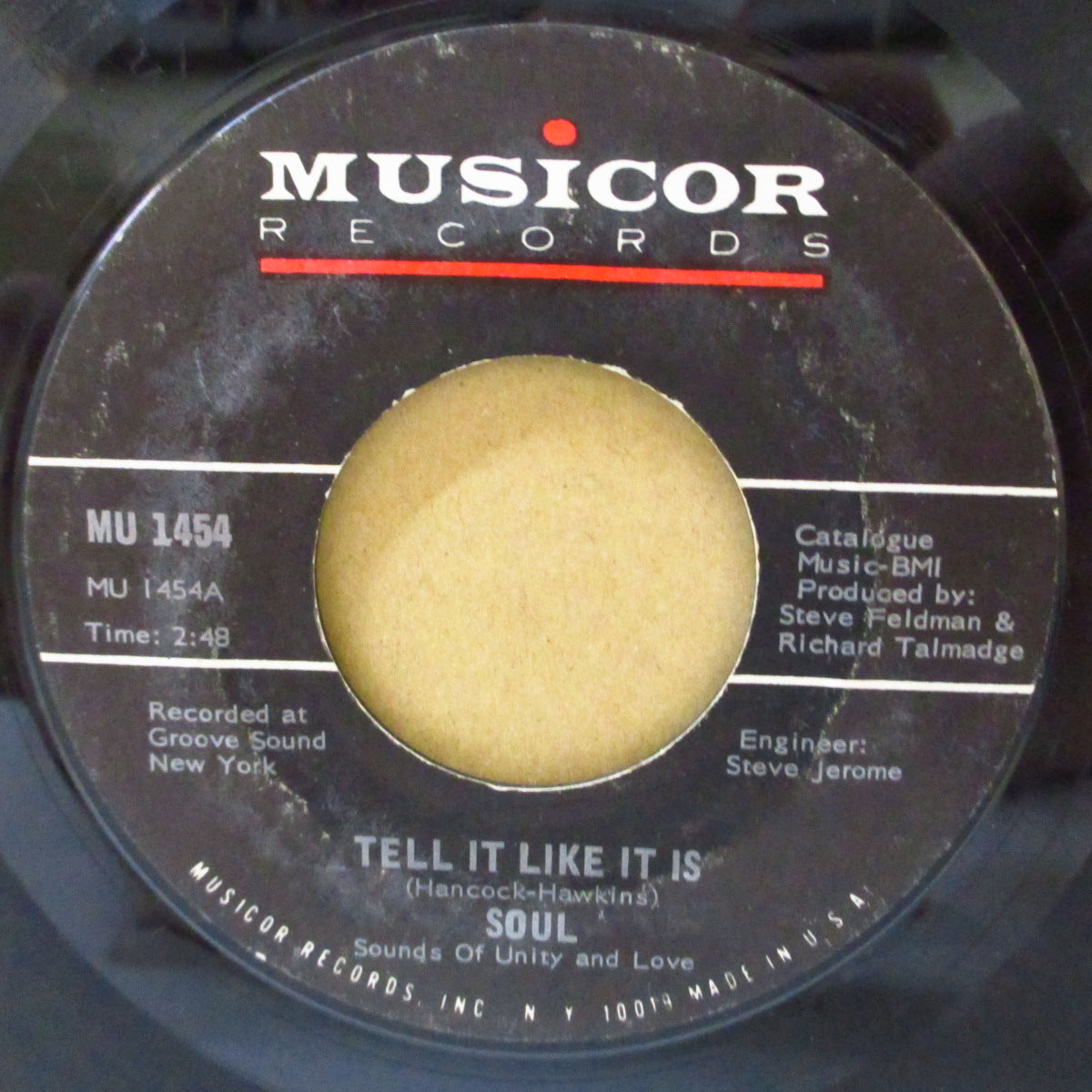 SOUL = S.O.U.L.= Sounds Of Unity And Love (サウンズ・オブ・ユニティ・アンド・ラブ) - Tell It Like It Is / Burning Spear (US '71オリジナル 7インチ)激レア、ファンキーポップ!