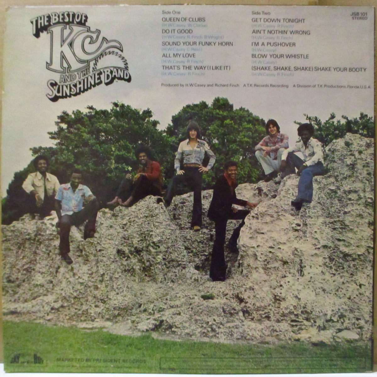 KC AND THE SUNSHINE BAND (KCアンド・ザ・サンシャイン・バンド) - The Best Of KC And The Sunshine Band (UK '76 オリジナル・ステレオ LP/両面コーティング・ジャケ)UK独自ベスト全10曲