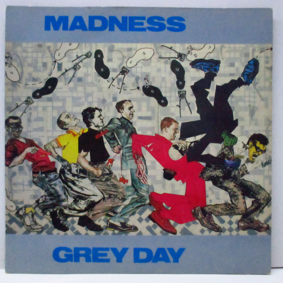 MADNESS (マッドネス) - Grey Day (UK オリジナル「フラットセンター」7"/光沢固紙折り返ジャケ) 「足首 / 小バンドロゴ」ラベ!