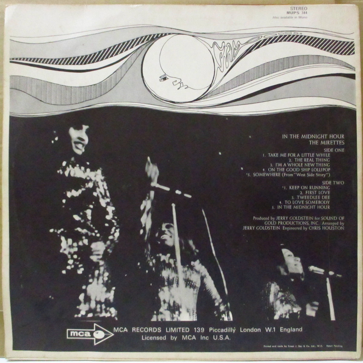 MIRETTES (ザ・ミレッツ) - In The Midnight Hour (UK '68 オリジナル・ステレオ LP/表面コーティングジャケ)アイケッツの後身、'68年デビューアルバム
