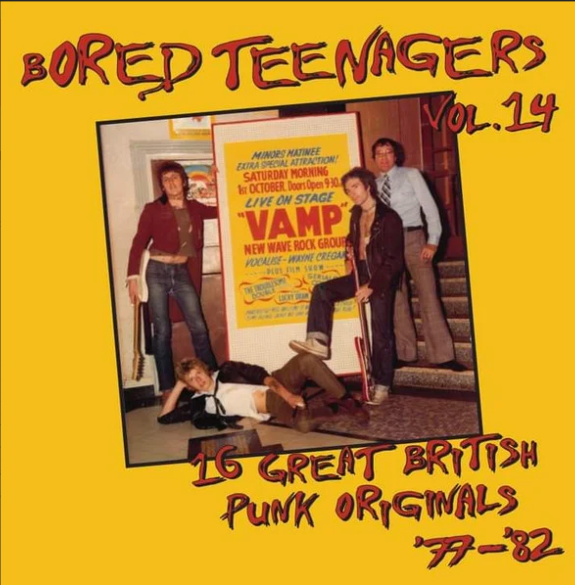 V.A. (レアUKパンク・コンピ)- Bored Teenagers Vol.14 (UK 500枚限定プレス LP+ブックレット / New)