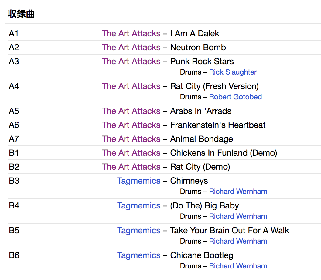 ART ATTACKS, THE (ジ・アート・アタックス) - Outrage & Horror (UK 500枚限定再発ブラックヴァイナル 180g LP/ New)