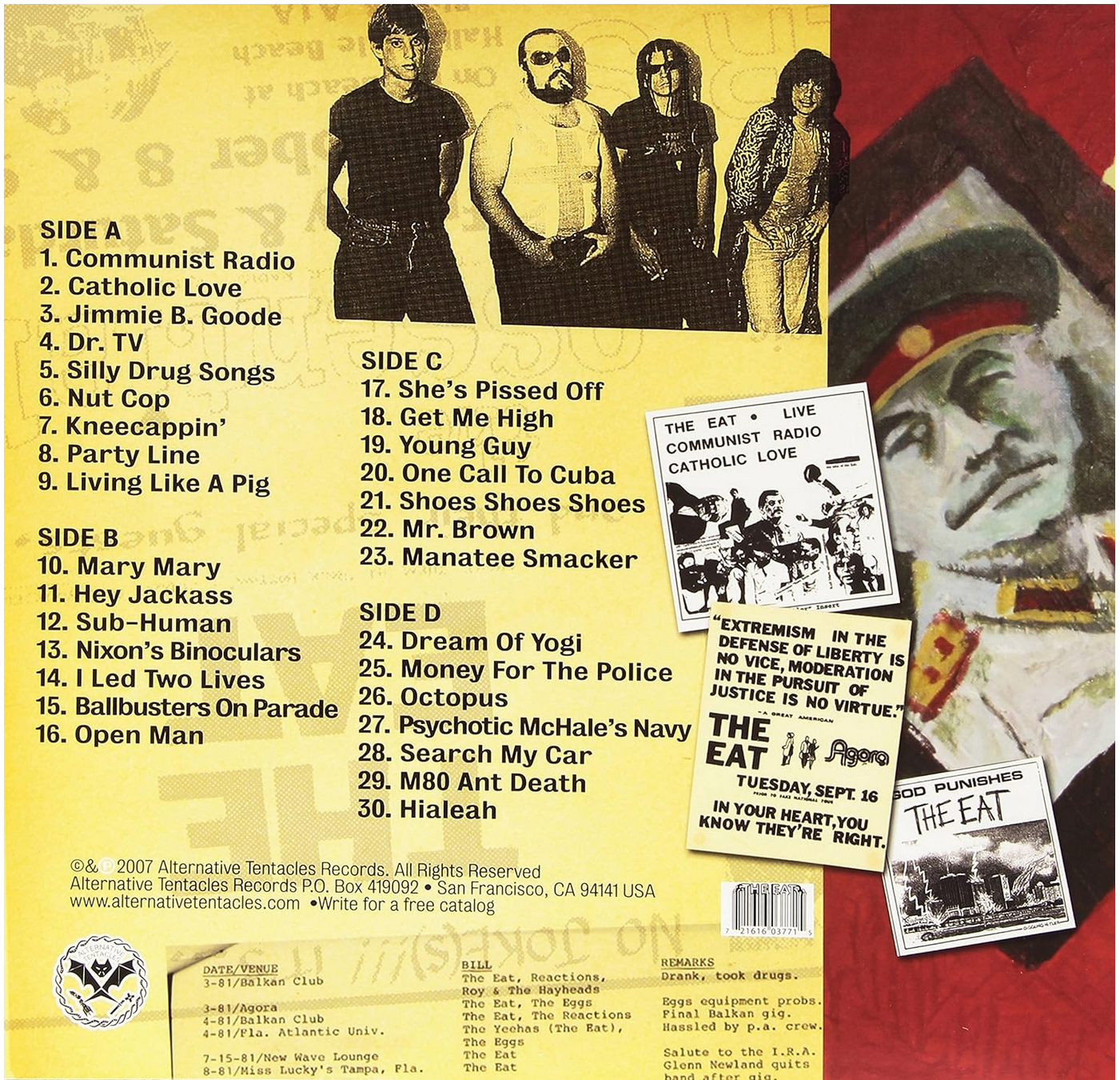 EAT, THE (ジ・イート) - It's Not The Eat, It's The Humidity (US 限定プレス 2xLP/ New)