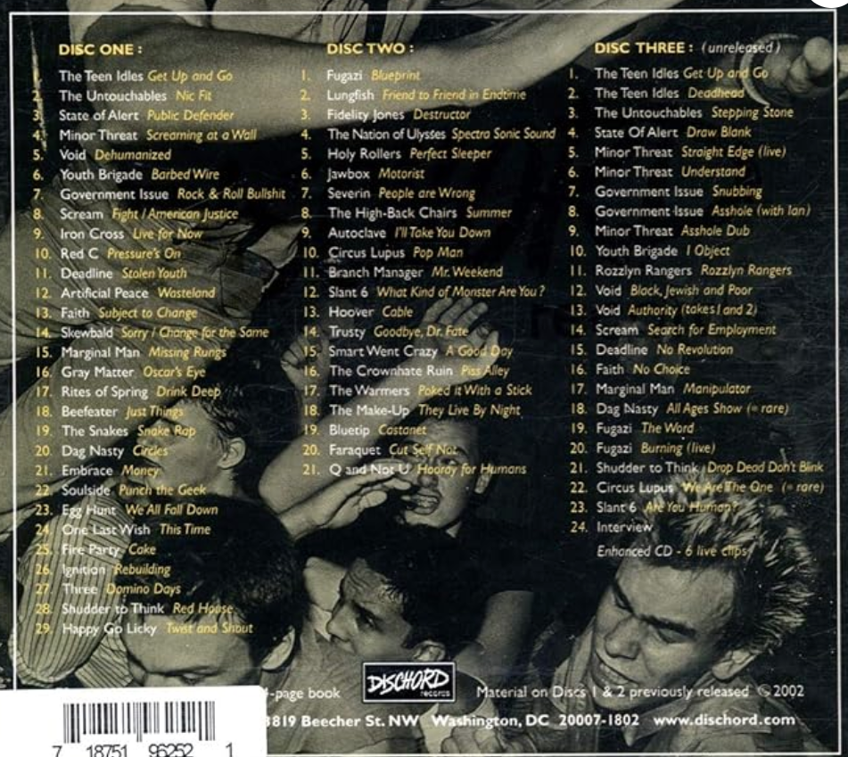 V.A. (DCハードコア、エモ・コンピ)- 20 Years Of Dischord : 1980-2000 - (US 限定プレス 3xCD ボックスセット/NEW)