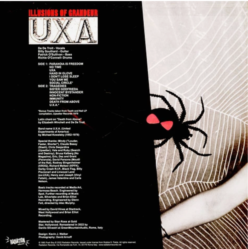 U.X.A. (ユナイテッド・エクスペリメント・オブ アメリカ) - Illusions Of Grandeur (Italy 「正規」限定再発 LP/ New) '80年ファーストアルバム!