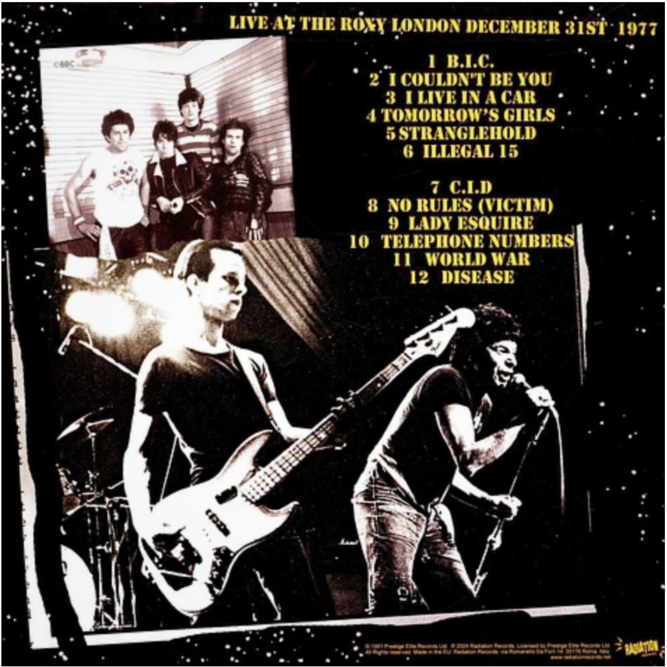 U.K. SUBS (U.K. サブス) - Live At The Roxy (Italy RSD 2024 限定再発「イエローヴァイナル」LP/ New)
