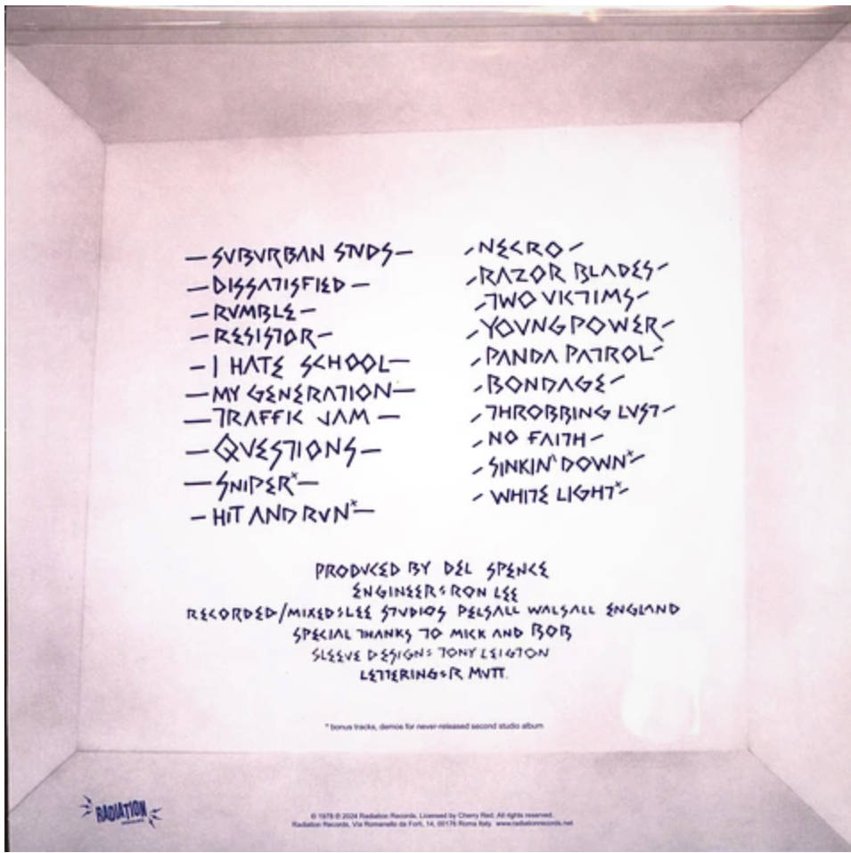 SUBURBAN STUDS (サバーバン・スタッズ) - Slam (Italy RSD 2024 限定再発「ホワイトヴァイナル」LP/ New)